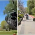 Параглајдеристи срушија канделабра на пешачката патека кај Студенчишта